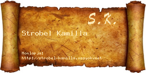 Strobel Kamilla névjegykártya